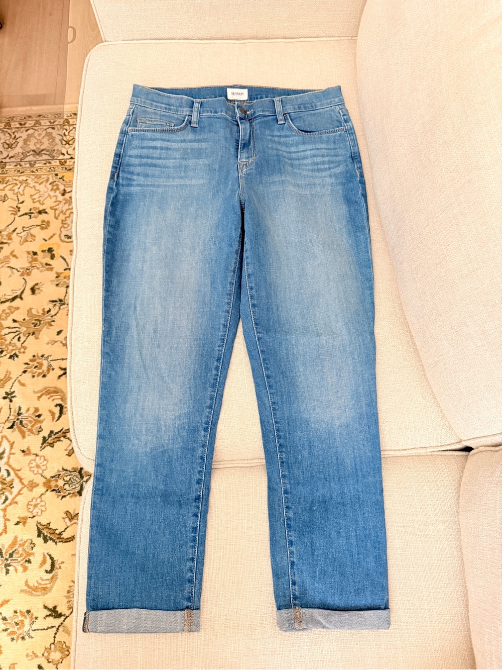 Hudson Jeans Women’s Boyfriend Jeans - Mid Blue